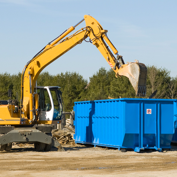 are there any restrictions on where a residential dumpster can be placed in Moraine